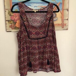 Love on a hanger BoHo tank size large even